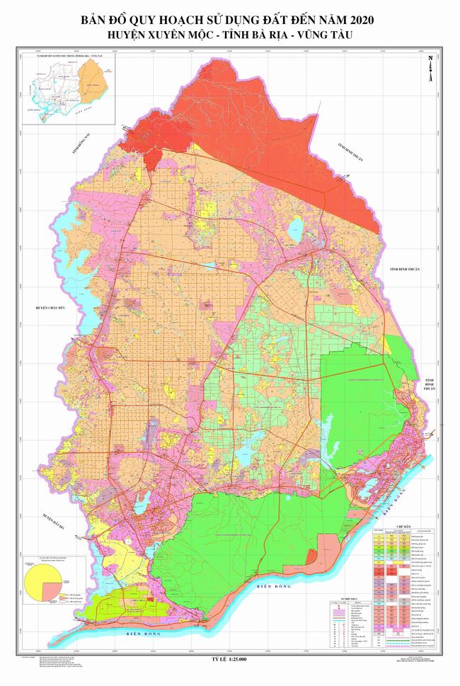 Bản đồ quy hoạch huyện Xuyên Mộc