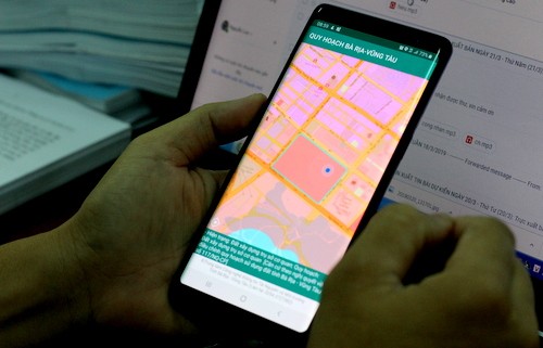 Tra cứu thông tin quy hoạch trên ứng dụng tra cứu trực tuyến