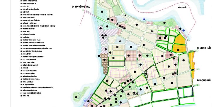 Bản đồ quy hoạch xã Phước Tỉnh, huyện Long Điền, BRVT (Mới nhất)
