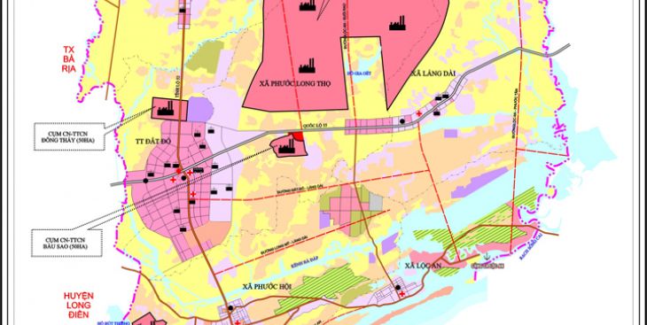 Bản đồ quy hoạch xã Lộc An huyện Đất Đỏ tỉnh Bà Rịa Vũng Tàu (Mới nhất)