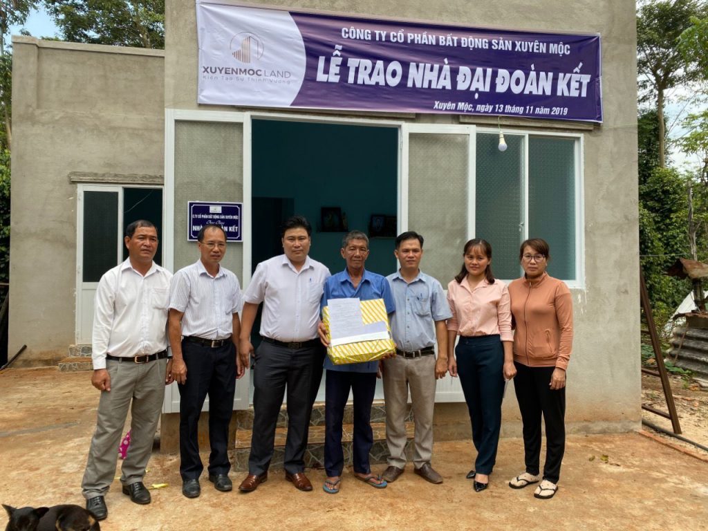 Trao nhà đại đoàn kết tại Xuyên Mộc