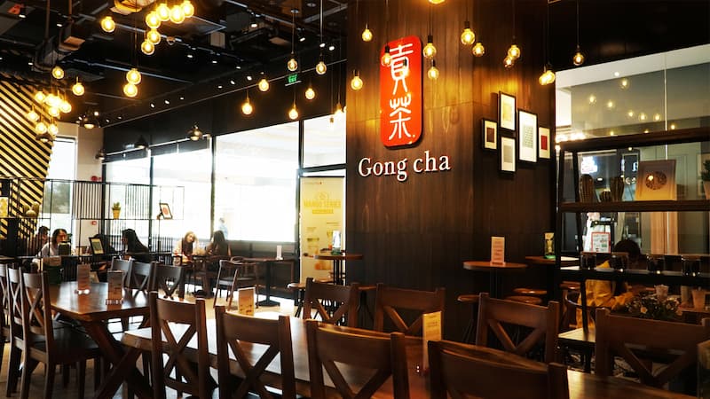 Gong Cha Vietnam là một trong các quán trà sữa Vũng Tàu có view đẹp