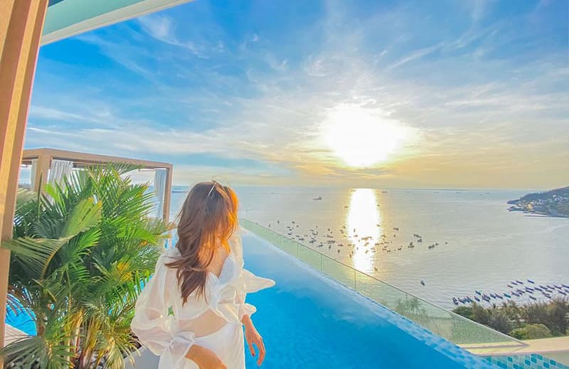 Một góc tại quán cafe Fusion Suites Vũng Tàu