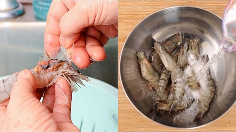 Cách sơ chế tôm không bị hôi