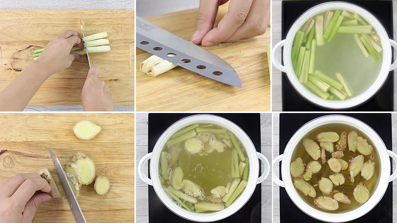 Hướng dẫn cách làm nước chanh sả gừng uống giảm cân