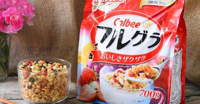 Bột ngũ cốc giảm cân Calbee Nhật Bản