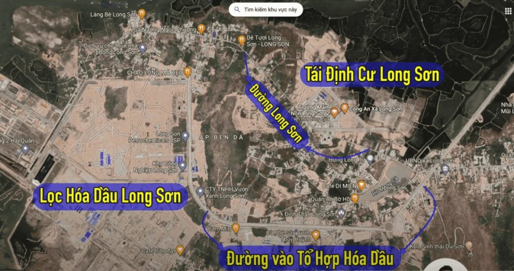 Vị trí địa lý của khu công nghiệp Long Sơn