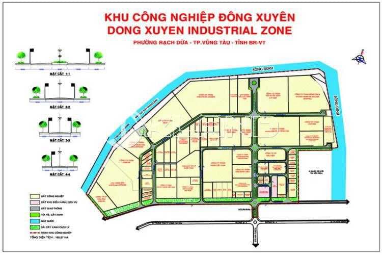 Vị trí khu công nghiệp Đông Xuyên