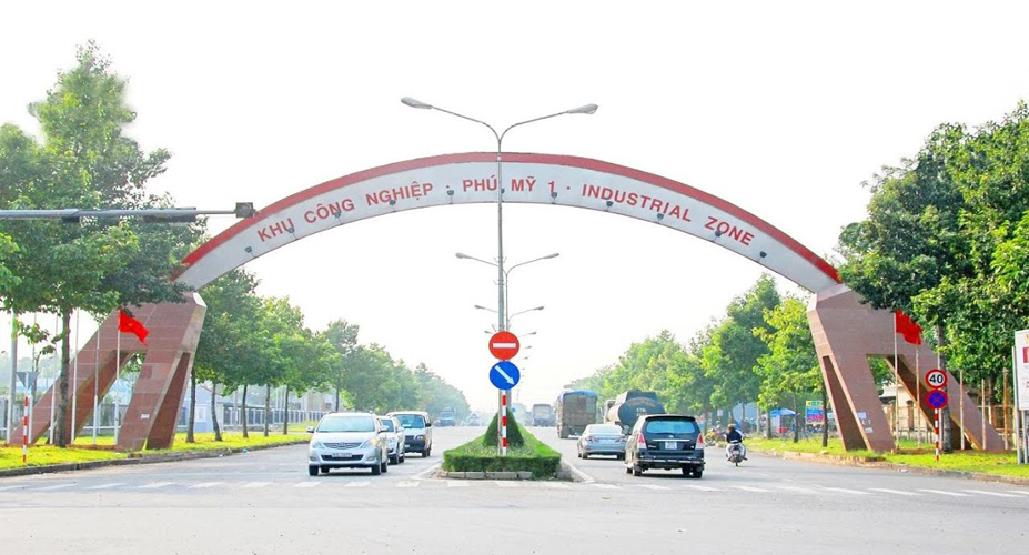 Cổng vào khu công nghiệp Phú Mỹ 1 - Bà Rịa - Vũng Tàu