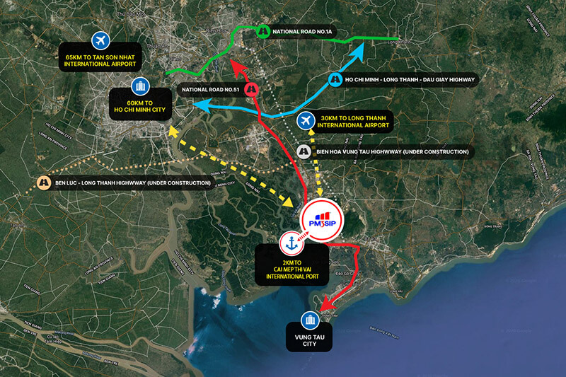 Lợi thế từ vị trí đắc địa tại KCN Phú Mỹ III