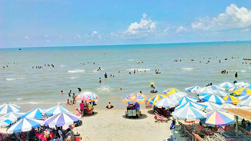 Tắm biển tại Long Hải